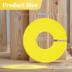 Sukh Baby Closet Dividers 30pcs - Plastic Clothes Organizer Shelf Tags Labels for Clothing Rack Wardrobe Store Warehouse Nursery Must Haves Boutique Supplies Sturdy Durable Flexible No Burrs (Yellow)