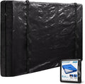 TICONN Mattress Bags for Moving, Heavy Duty Cali King Mattress Cover Storage Bag with Full-Around Handle and Adjustable Buckles (Black, Cali King)