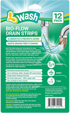 Bio-Flow Drain Strips - 24 Strips | Drain Cleaner & Odor Remover Drain Sticks