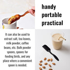 10Pcs Mini Shovel,Plastic Mini Gardening Shovel Spoons Soil Scoops,Cultivation Digging Transplanting Tools for Succulents Potted Flowers,Sand Scoops/Coffee Beans/Milk Powder Scoops (All Black)