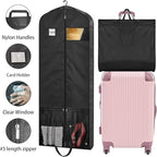 STEPONE Dress Bags for Gowns Long, 65" Dress Garment Bags for Hanging Clothes, Dress Bags for Closet Storage and Traveling, Foldable Dress Cover