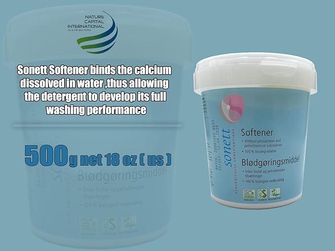 Sonett Organic Laundry Detergent Softener Blodgoringsmiddel (18 oz 500g)
