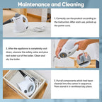 Saker Handheld Steam Cleaner,Portable Steam Cleaner for Home,Powerful 1050W Steam Cleaner Set,Includes 9 Attachments for Quick Heating & Deep Cleaning of Floors, Cars, and Kitchen(5 Fiber Cloths)