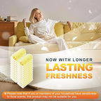 JOYMOOP Scented Telescopic Duster kit, 3FT Extendable Handle (Yellow) + 48 Yellow Refills for Swiffer Feather Duster,Easy Cleaning for Ceilings, Ceiling Fans, Blinds, Vents & Shelves