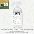 Better Life All Purpose Cleaner - Multipurpose Home and Kitchen Cleaning Spray for Glass, Countertops, Appliances, Upholstery & More - Multi-surface Spray Cleaner - 32oz (Pack of 2) Unscented