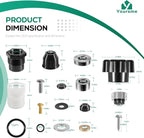 630-8500 Wall Hydrant Complete Service Repair Kit Replaces for Prier 300, 400 & 500 Series Mansfield Style Hydrants for Diamond 300 & 400 Series Wall Hydrants