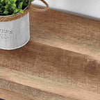 FATORRI 6 Cube Storage Organizer Shelf, Wood and Metal Cubby Bookcase, Industrial 4 Tier Cube Bookshelf (Rustic Oak)