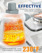 Pressurized Deep Cleaning Handheld Steam Cleaner for Home, Multi-Purpose Natural Steamer with 10 PCS Accessories for Kitchen, Car Detailing, Furniture, Bathroom, Floor, Tile and Grout