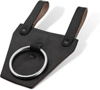 Armory Replicas - Ring Leather Universal O-Ring Medieval Style Axe Holder Belt Frog - Hand Crafted Genuine Leather Costume Weapon Holster Holder