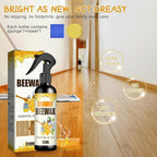 Natural Beeswax Spray Furniture Polish, Wood Cleaner, Wood Floor Polish - For Living Room, Kitchen and Wooden Furniture Floors(3PCS)