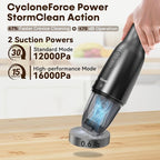 Wkzay Portable Mini Handheld Vacuum Cordless: Brushless Motor – 16,000Pa Strong Suction, Fast Charging, Low Noise, Lightweight and Portable for Home, Apartment, Dorms, Small Spaces