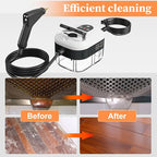 Steam Cleaner, Handheld Steam Cleaner for Home Car Furniture Bathroom, 2500W High Pressure Steam Cleaner, 1.2L Water Capacity, 6 Adjustable Speeds, 4 Brush Heads, Steamer for Cleaning (White)