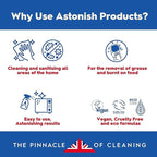 Astonish Foaming Eucalyptus Toilet Bowl Cleaner - Deep Cleaning Limescale, Calcium & Rust - No Bottle, Removes Hard Stains - Box of 8 Tablets