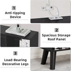 YAHARBO 10 Cube Bookshelf,3 Tier Bookcase with Legs,Black Mid-Century Modern Bookshelves,Large Free Standing Open Storage Organizer Shelf,Tall Wooden Book Case Furniture for Bedroom,Living Room,Office