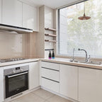 Dish Soap Dispenser with Stickers, 2 Pack Kitchen Dish Refillable Liquid Dispensers, Stainless Steel Case Glass Liner Soap Dispenser for Bathroom Kitchen, Matte Black (10 OZ./ 300ML)