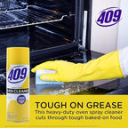 Formula 409 Heavy Duty Spray-On Oven Cleaner, Lemon Scent - Grill and Stove Top Product Cuts Through Grease & Grime on Contact, A Powerful Clean You Can Trust, 14.5 Oz - 2 Pack