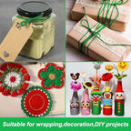 Vivifying Garden Twine, 328 Feet 3mm Green Plant Ties, Strong Jute Twine String for Climbing Plants, Tomatoes, Crafts and Decoration