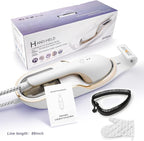 Handheld Steamer for Clothes, 1500W Extra Large Soleplate, 330ml Detachable Tank, 2-in-1 Horizontal & Vertical Use, Fabric Wrinkles Remover, No Water Leak and Auto-Off