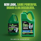Green Gobbler Industrial Strength Grease and Hair Drain Clog Remover | Drain Cleaner Gel | Safe for Pipes, Toilets, Sinks, Tubs, Drains & Septic Systems | 1 Gallon