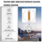 Electric Window Cleaning Robot with Z-N Path Auto Cleaning, Dual-Way Water Spray & 2500Pa Suction – Automatic Outdoor/Indoor Glass Cleaner for High-Rise Windows