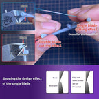 RUITOOL Model Nippers, Model Tools for Beginners to Repair and Fix Plastic Models, Ultra-thin Single-edged Non-slip Grip, 4.7 Inch Sharp Cutters for Model Building