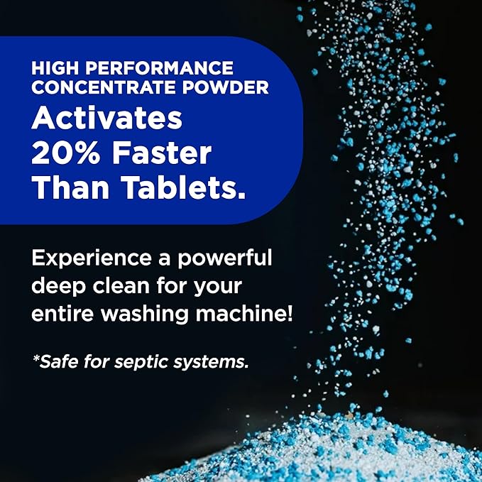 Tide Washing Machine Cleaner with Oxi for Front and Top Loader Washer Machines, Deep Cleaning Residue & Odor Eliminator, 12 Month Supply (Packaging May Vary) + Calendar