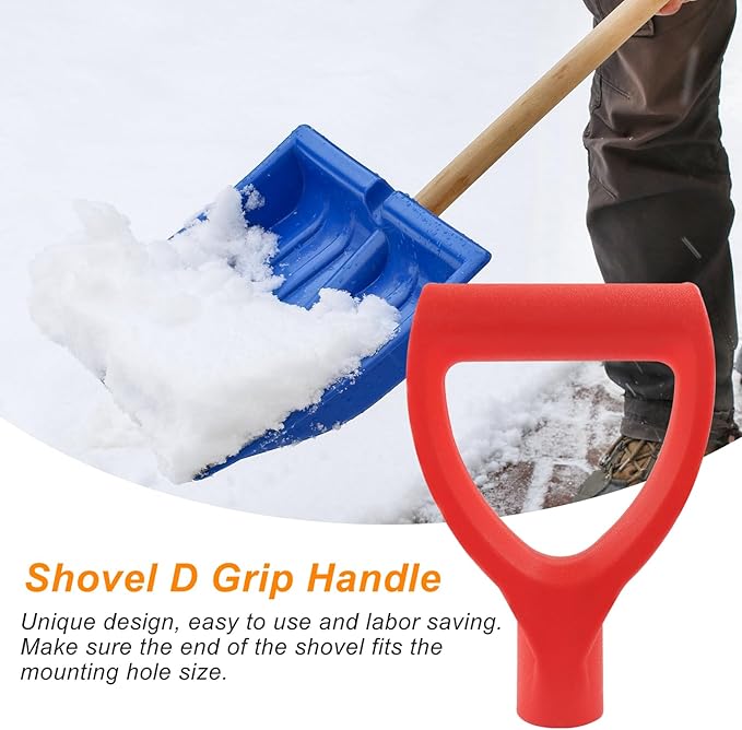 Shovel D Grip Handle, 32mm Inner Diameter Plastic Spade Handle for Digging Raking Tools