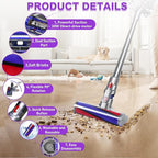 Lemige V8 V11 Soft Roller Cleaner Head for Dyson V10 V11 V15 V8 V7 Cordless Vacuum Cleaners, Quick Release Vacuum Head Replacement Attachments Parts Accessories for Dyson, Gentle on Hard Floors