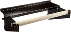 Wall Control Metal Pegboard Organizer - 4' Standard Tool Storage Kit, Black - Includes Pegboard Paper Towel Holder & Dowel Rod Shelf Assembly