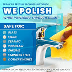 Uncle Todd's Scum & Scale Bathroom Cleaner Hard Water Stain & Soap Scum Remover – Bleach-Free, Heavy Duty Calcium Lime Rust Cleaner for Shower, Glass, Toilet, Tub & Sink – 16oz