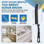6Pcs Hard Bristle Crevice Cleaning Brush - Thin Gap, Small, Grout, Kitchen, Toilet, Bathroom, Sink, Window Cleaning Tools