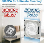 Taiwan Window Cleaning Robot RS7 Plus - Front & Back Dual Jets, Compatible with Wet Pad, 4300PA Suction, Edge Detection, Edge Cleaning Mode