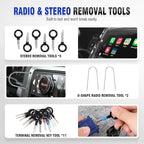 LadyRosian 37Pcs Trim Removal Tool Set, Car Upholstery Repair Kit, Auto Clip Pliers Fastener Remover Tool, Door Panel Tool, Car Panel Tool Radio Stereo Removal Tool Kit with Storage Bag (Blue)