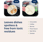 Natural Concentrated Dish Detergent Dishwashing Liquid | Plant-Based Dish Soap | Sweet Basil Fresh Scent | Pack of 3