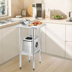 STABLEINK NSF Stainless Steel Table, 24 x 18 Inches Metal Prep & Work Table with Adjustable Undershelf, for Commercial Kitchen, Restaurant, Hotel and Garage，Small Stainless Steel Table
