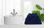 Softolle 100% Cotton Washcloths 60 Pack (12x12 Inches) Soft, Highly Absorbent Washcloth, Face Towels, Wash Cloths for Face, Ring Spun, Bulk Pack (Navy Blue)