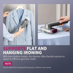 Steamer for Clothes, Portable Travel Handheld Clothing Wrinkles Remover for Clothes, 15s Fast Heat-up, 70ml Water Tank with measuring cup, Portable Garment Steamer for 120V Countries, for Home, Travel