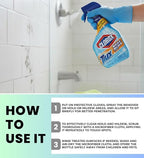 Plus Tilex Remover With Bleach 32 Oz Bundle With Microfiber Cleaning Cloth For Bathroom Surface Spray Routines & Stain-Lifting Tasks — Gift Set (2 Items)