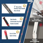 Lint Rollers for Pet Hair Extra Sticky, 9.45" Wide Large Lint Roller, 240 Adhesive Sheets Rollers, 79" Long Handle Sticky Mop for Carpets, Clothing, Floor, Bed, Home Cleaning, Loving Pet Owners