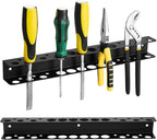 Screwdriver Plier Organizer Heavy Duty Wall Mount Tool Storage Rack Screwdriver Organizer Hand Tool Hammer Pliers Storage Rack For Garage Workshop Homes Workshops Sheds，15.75 Inch