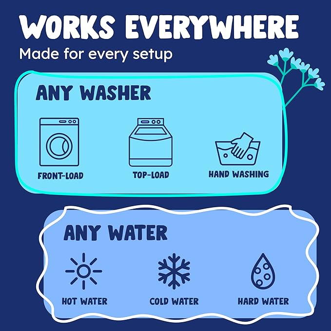 Originally Yellow Natural Unscented Laundry Detergent | Made In USA Natural Laundry Detergent | Stain Removing & Gentle on Sensitive Skin | High-Efficiency for Clean Laundry | up to 128 Loads