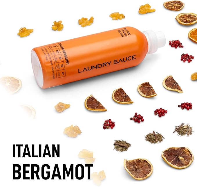 Laundry Sauce - Laundry Fabric Softener (Italian Bergamot) Luxury Fragrance, Softens & Preserves Fabric, Reduces Wrinkles, 19 Fl Oz