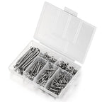 #6 410 Stainless Steel Fastener Drywall Screws Kit-Phillips with coarse Threaded tip, Suitable for Drywall Slate, Wood, etc.