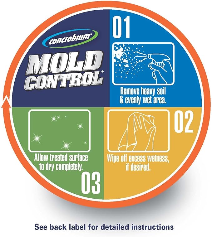 Concrobium Mold Control, 1 Gallon Refill, Eliminates and Prevents Mold, EPA Registered, Bleach Free, Odorless, VOC Free, For Indoor and Outdoor Surfaces