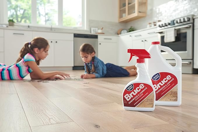 Bruce Hardwood and Laminate Floor Cleaner for All No-Wax Urethane Finished Floors Refill 64oz
