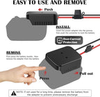 Battery Adapter for Power Wheel Adapter Compatible with Makita 18V Battery, Power Conversion Kit for DIY RC Toy Cars, Power Tool, Battery Connector with Switch & Fuse, 12AWG Wire, Wire Terminal