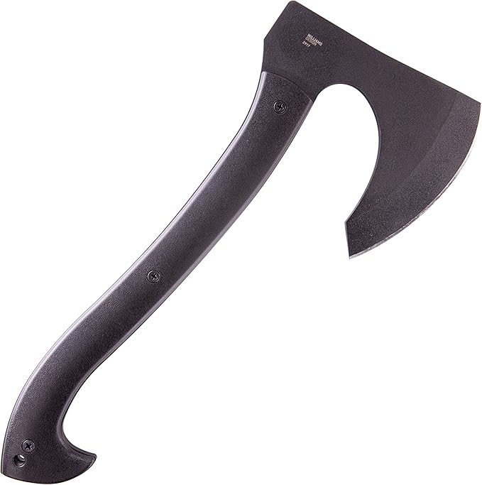CRKT Skeggox Outdoor Tactical Axe: Full Tang SK-5 Plain Edge Axe w/Beard, Glass Reinforced Nylon Handle and Kydex Sheath 2917