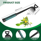 Weeding Artifact Uprooting Weeding Tool, 6 Teeth Multifunctional Hand Weeder Tool, Portable Garden Weed Tools, Weed Remover Tool for Yard and Garden
