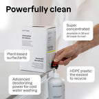 ATTITUDE Laundry Detergent Liquid, Natural Origin Ingredients, EWG Verified, High Efficiency, Infused with Essential Oils, For White and Colored Clothing, Geranium & Lemongrass, 38 Loads, 32 Fl Oz