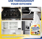 Heavy Oil Cleaner Stain-Effective Multi-Purpose Cleane for Heavy Oil Cleanup with Spray Nozzle Spray for Kitchen, Household, Oven, Stove, Range Hood, Sink (1PCS)
